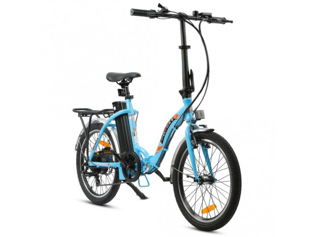 UL Certified - Ecotric Starfish 20inch portable and folding electric bike - Blue